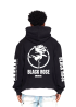BLACK ROSE - Graphic Rose hoodie 