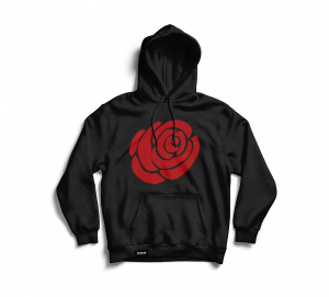 Black Rose - Rose shield hoodie
