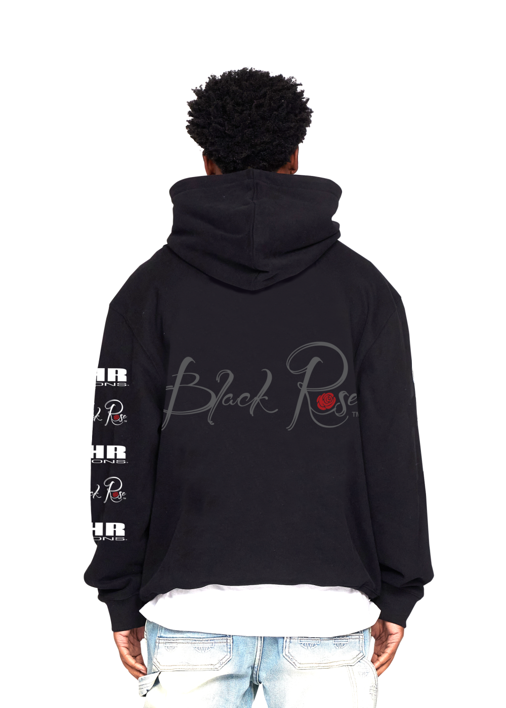 BLACK ROSE - Rose Shield hoodie 